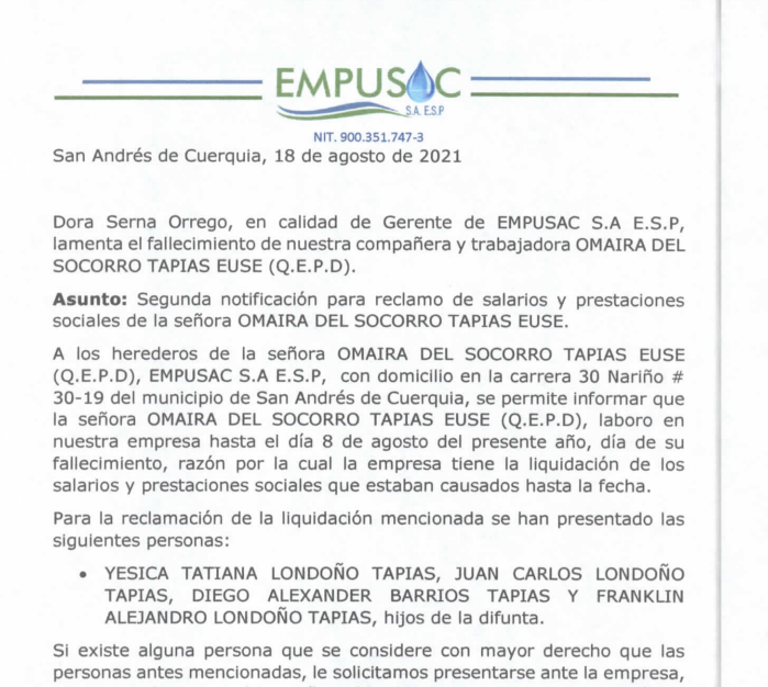 EDICTO EMPLAZATORIO 2DA NOTIFICACIÓN