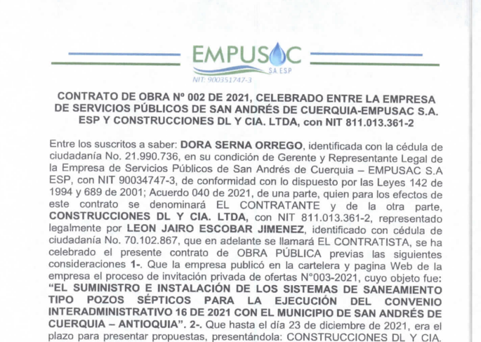 CONTRATO DE OBRA 002 DE 2021